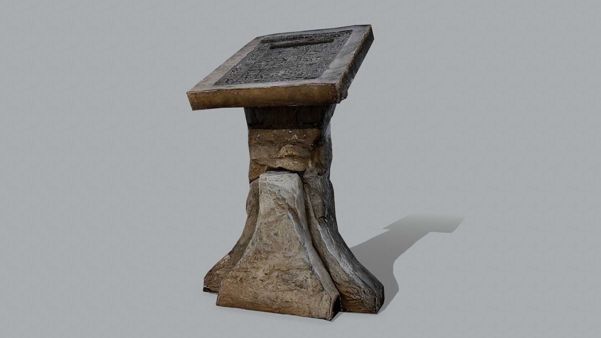 lectern Low-poly 3D model_10
