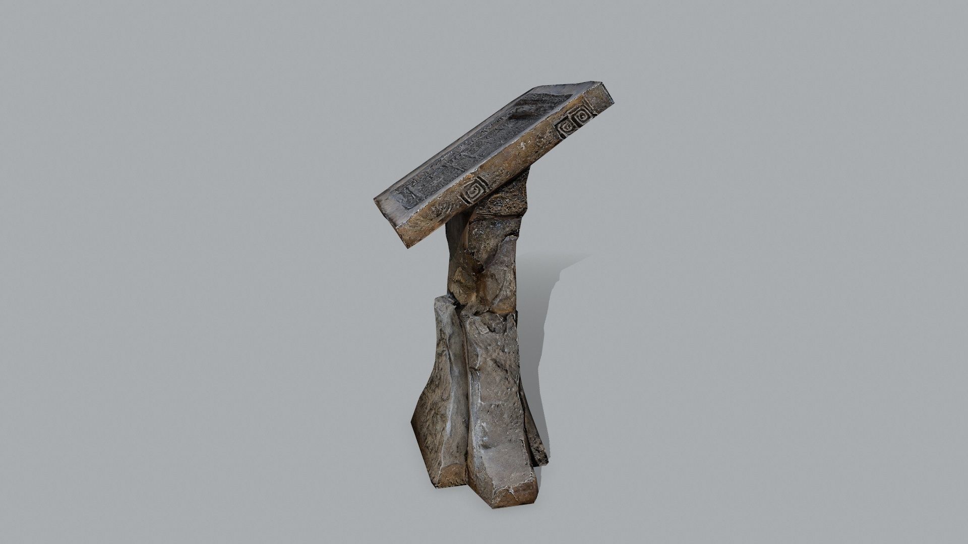 lectern Low-poly 3D model_8