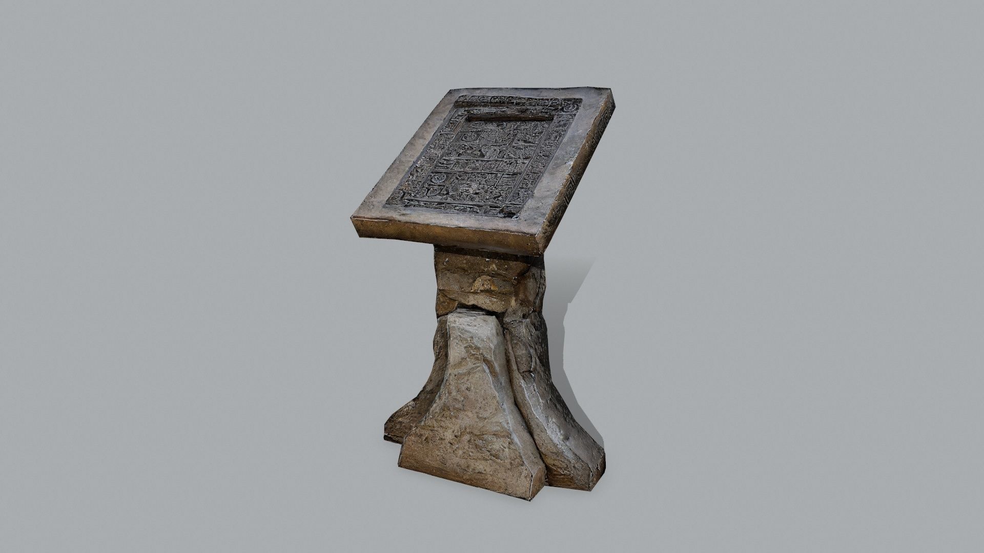 lectern Low-poly 3D model_9