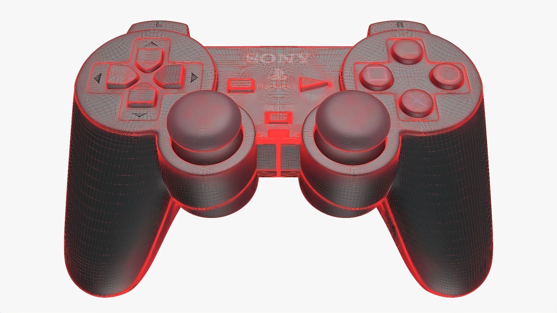 DualShock 2 Analog Controller 3D model_6