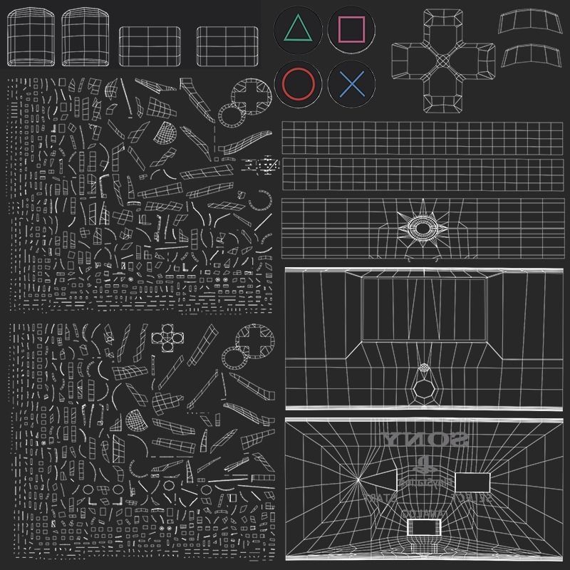 DualShock 2 Analog Controller 3D model_10