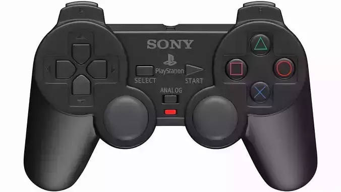 DualShock 2 Analog Controller 3D model DualShock 2 Analog Controller 3D model