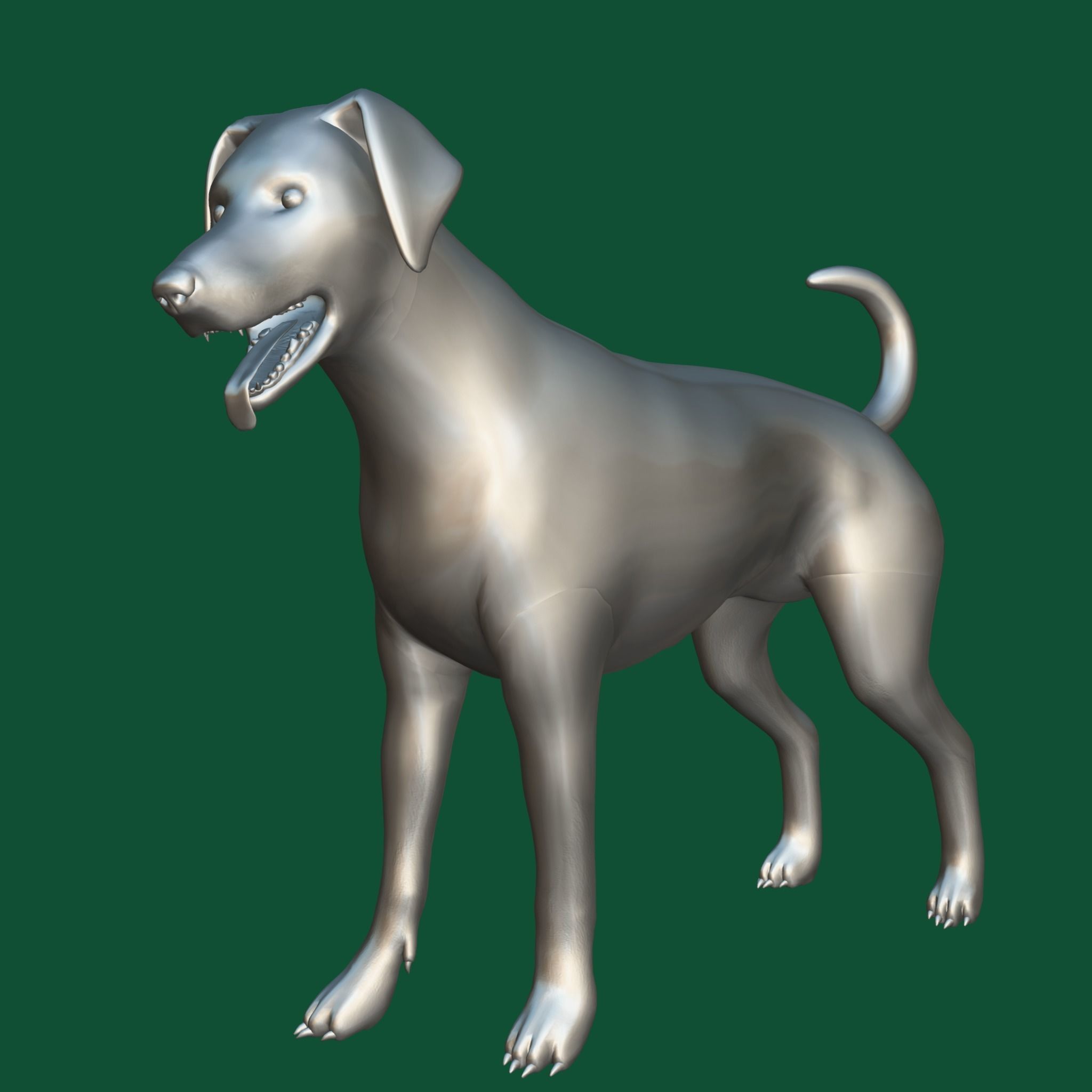 Dobermann Pinscher Dog Natural Breed 3D model_11