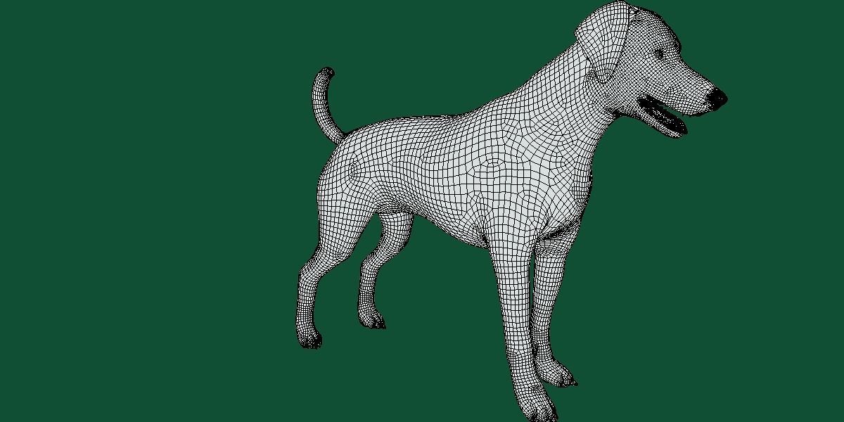 Dobermann Pinscher Dog Natural Breed 3D model_4