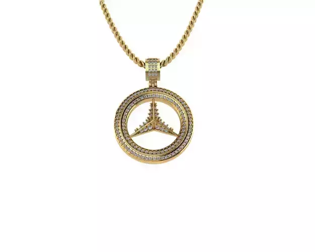 Mercedes Benz Diamond Pendants 2