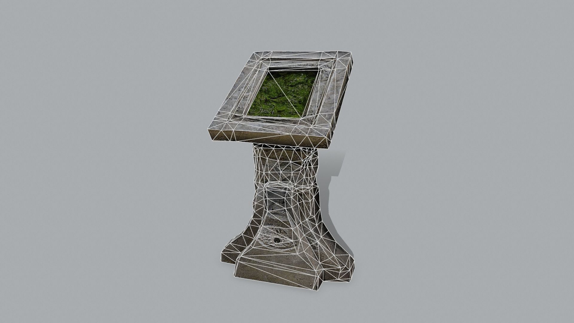 lectern Low-poly 3D model_11
