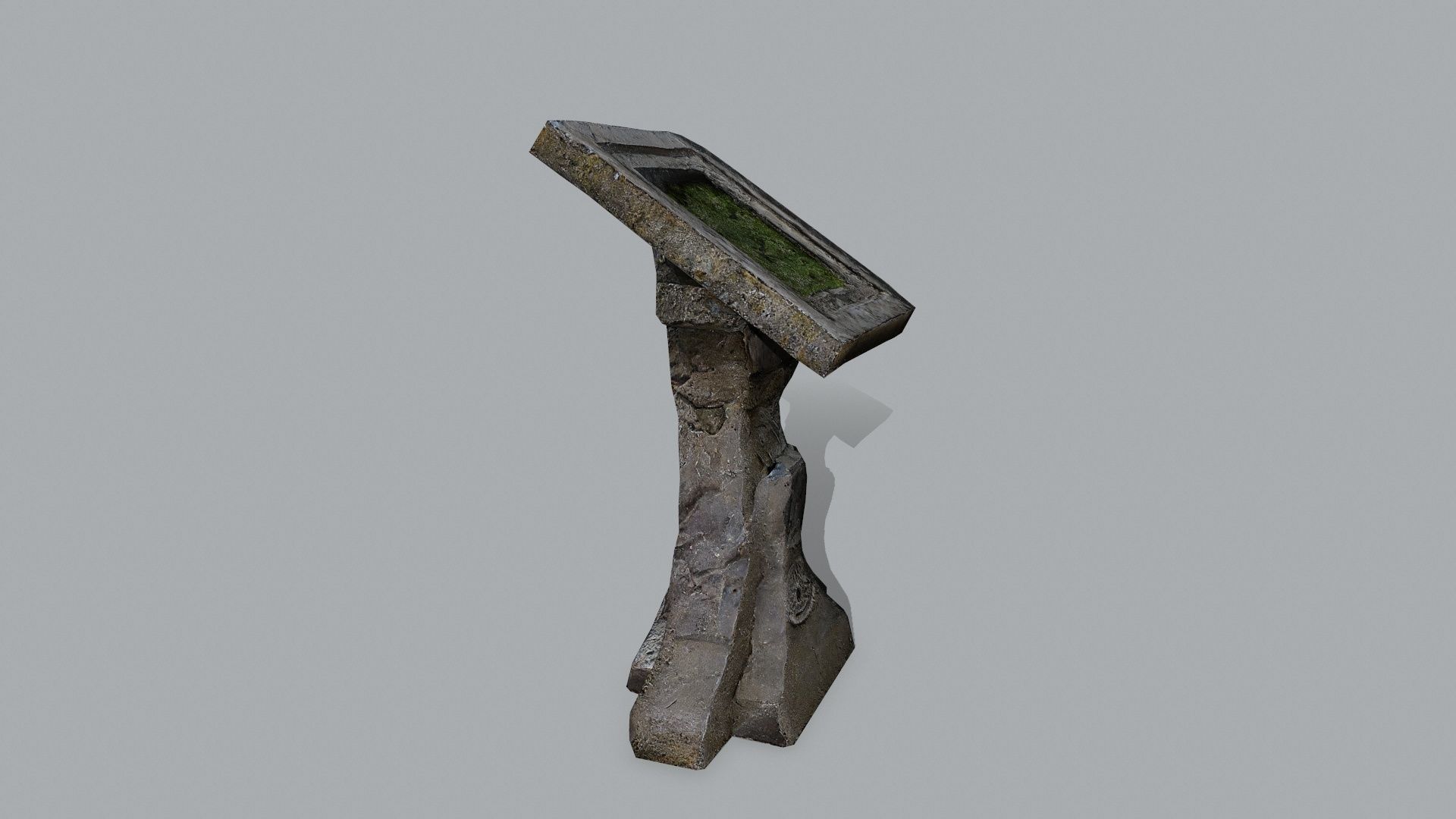 lectern Low-poly 3D model_4