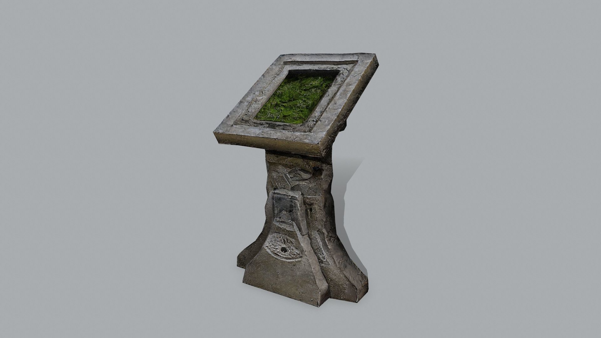 lectern Low-poly 3D model_10