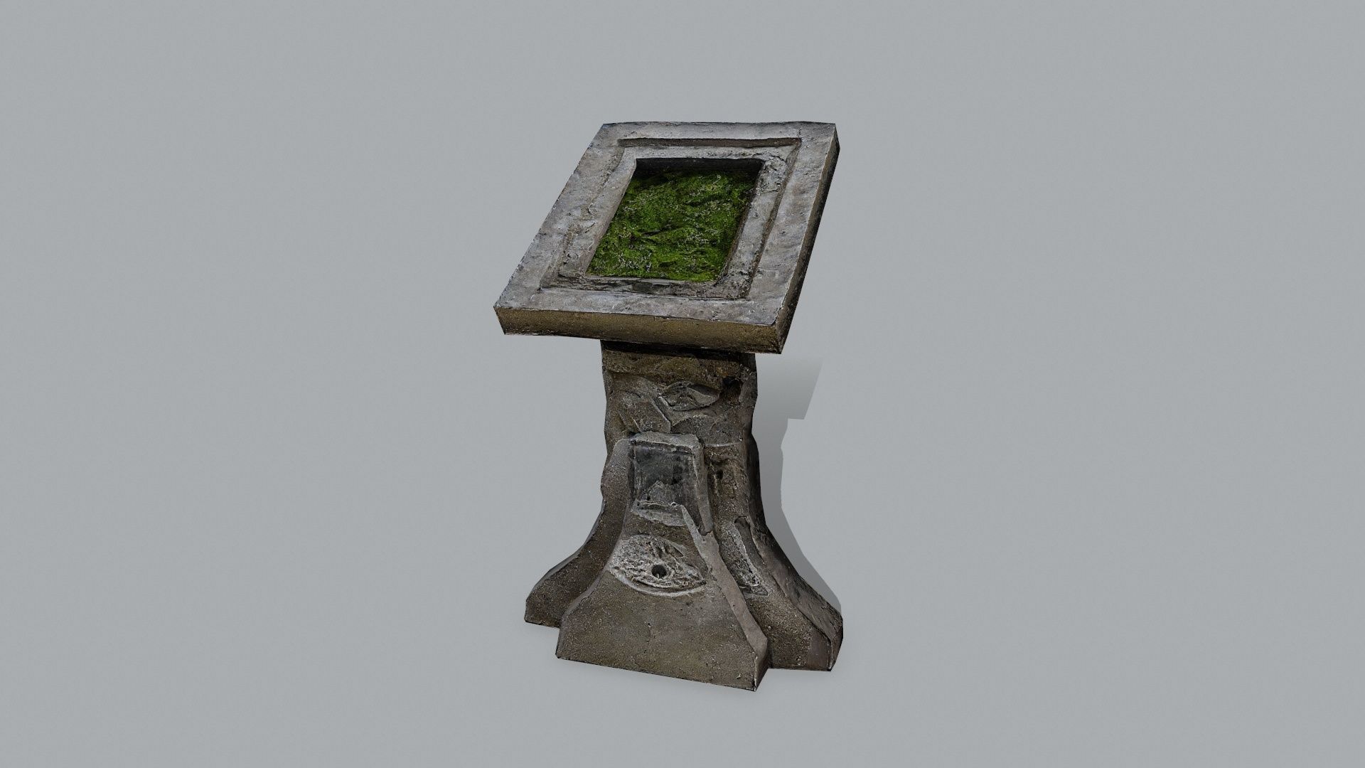 lectern Low-poly 3D model_2