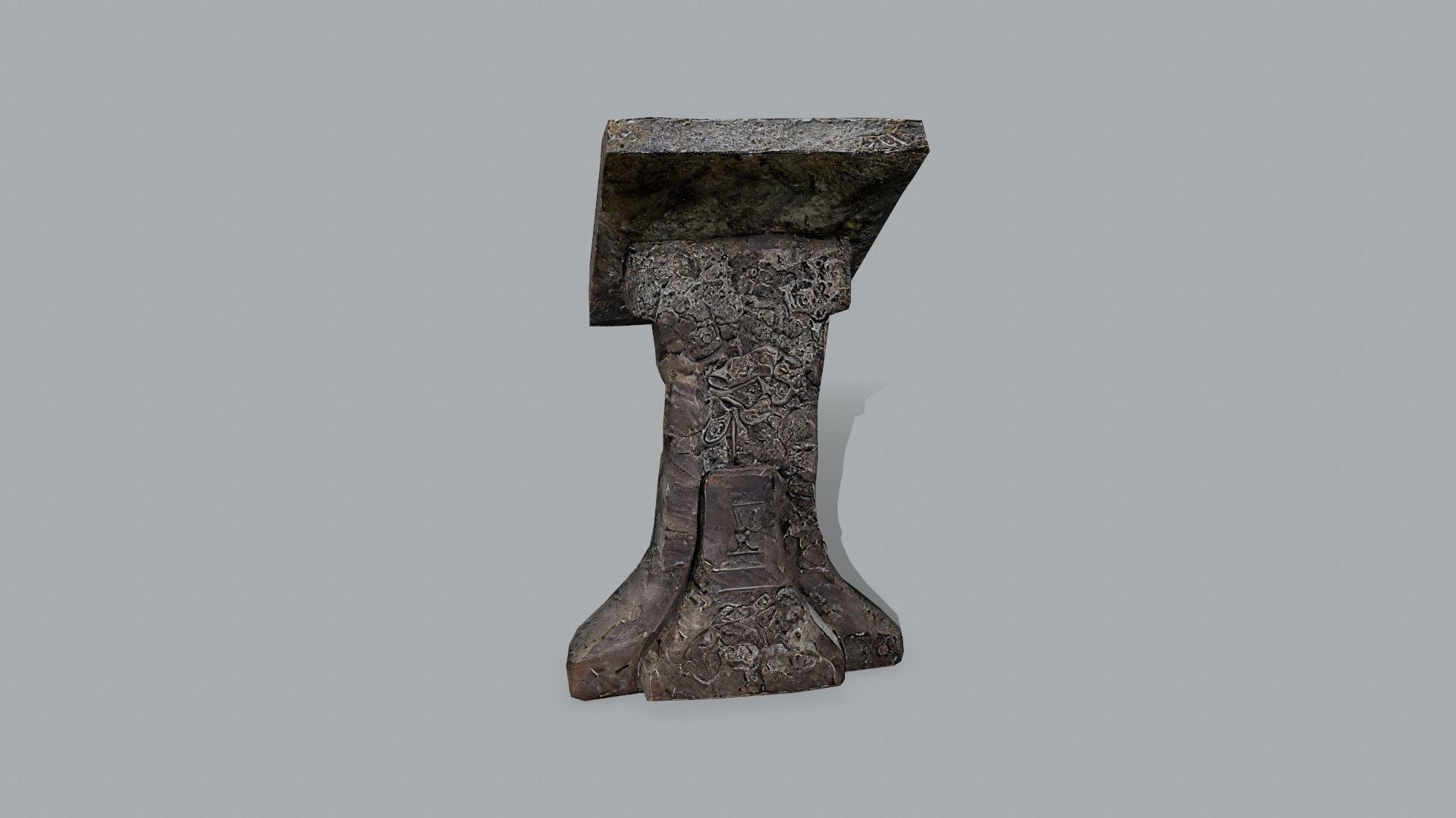 lectern Low-poly 3D model_7