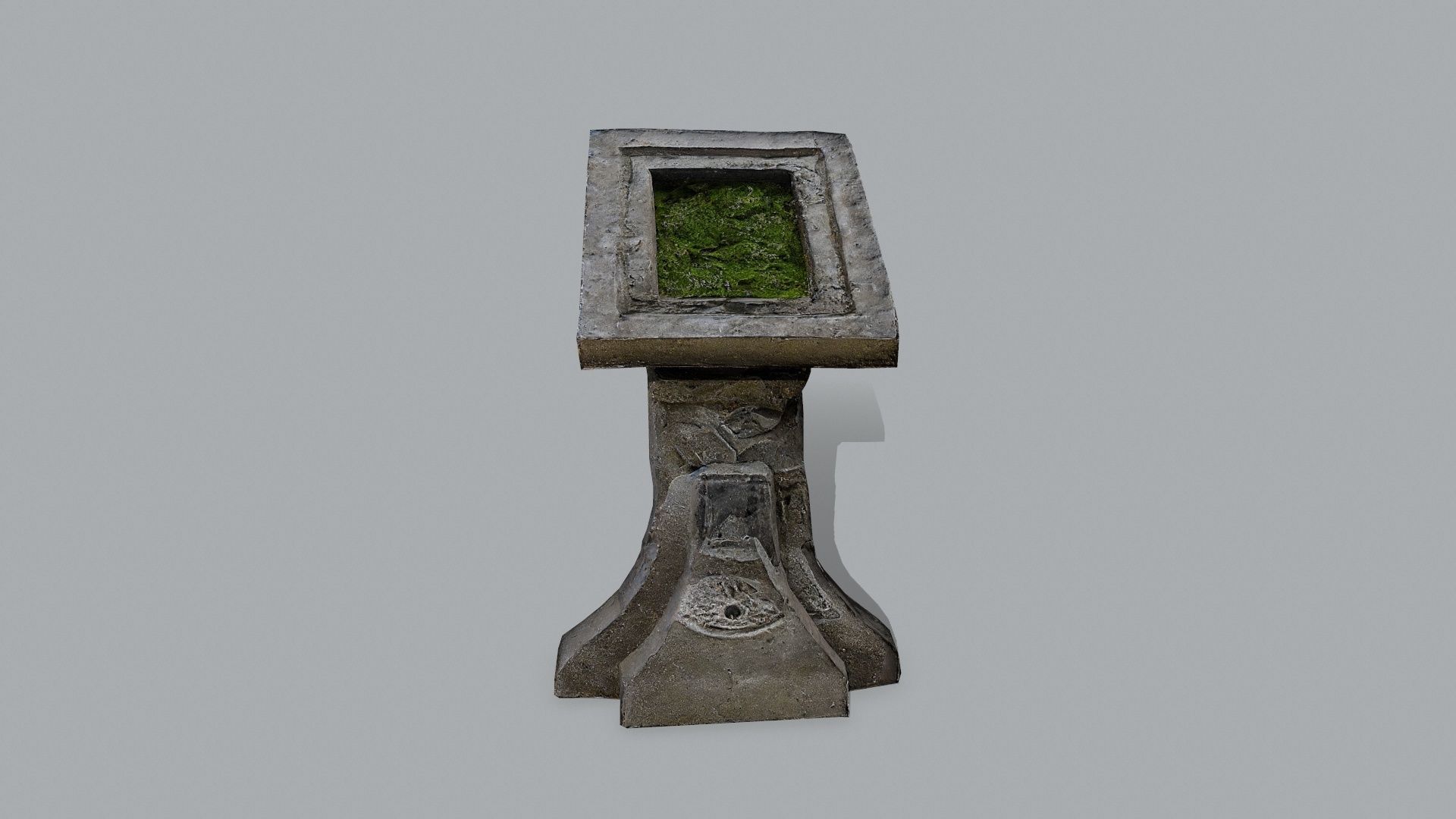 lectern Low-poly 3D model_3