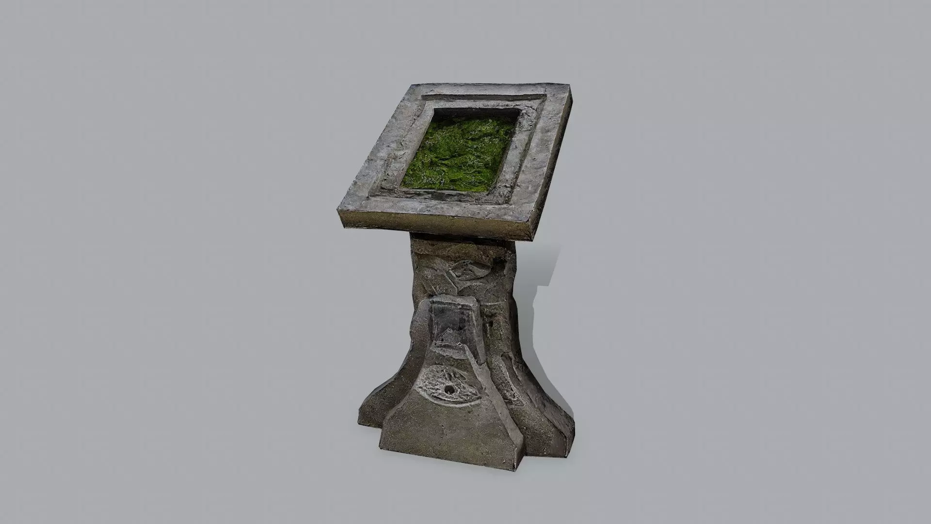 lectern Low-poly 3D model_0