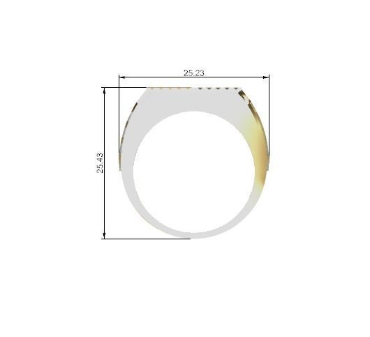 Eagle Man ring 3D print model_2