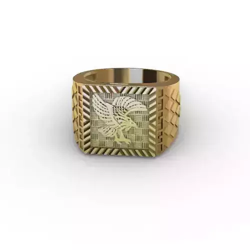 Eagle Man ring 3D print model