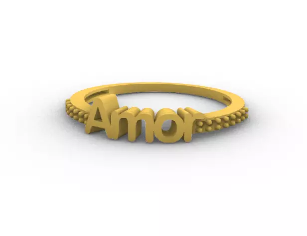 Lady Love Ring   3D print model_0