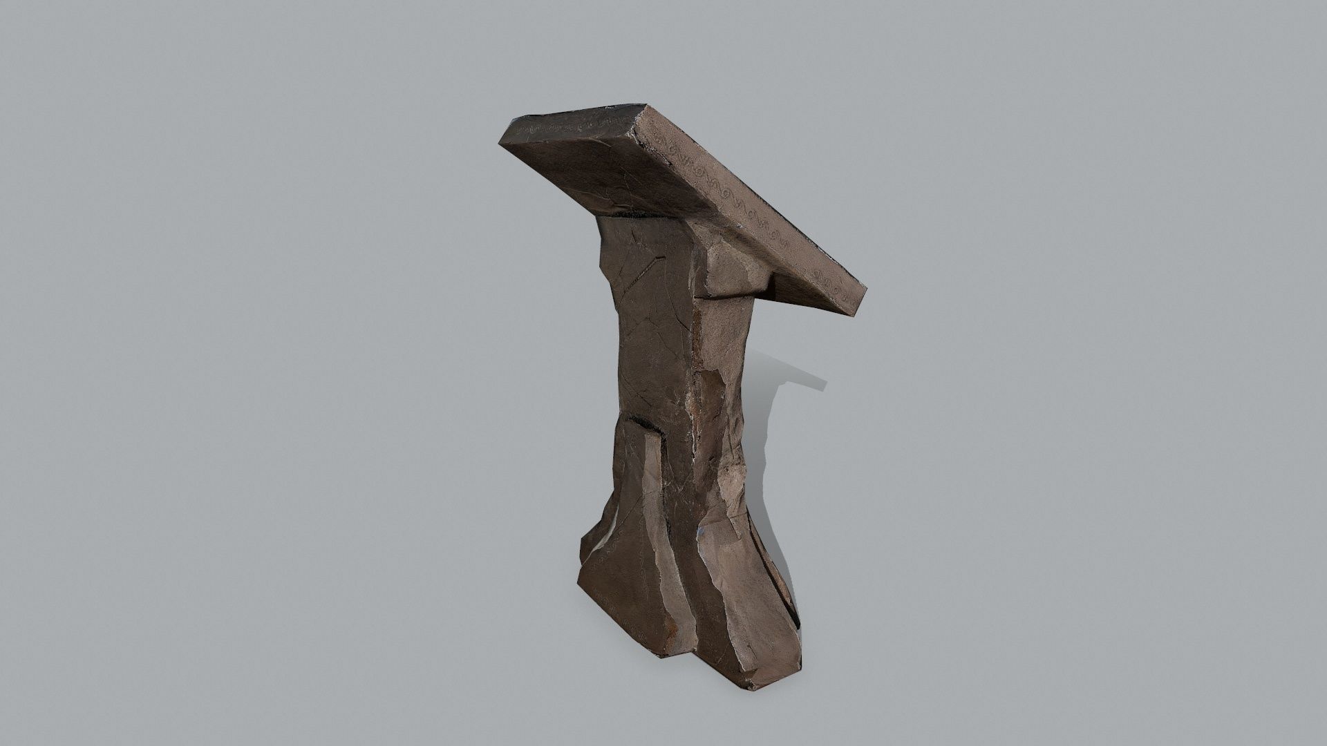 lectern Low-poly 3D model_7