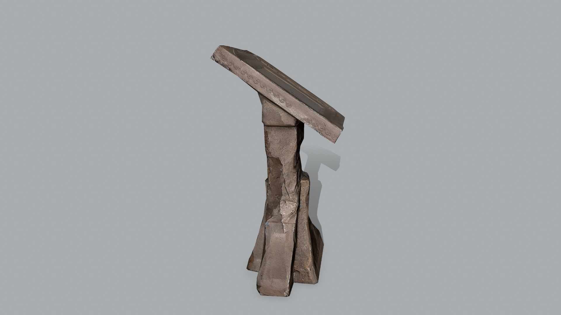 lectern Low-poly 3D model_8