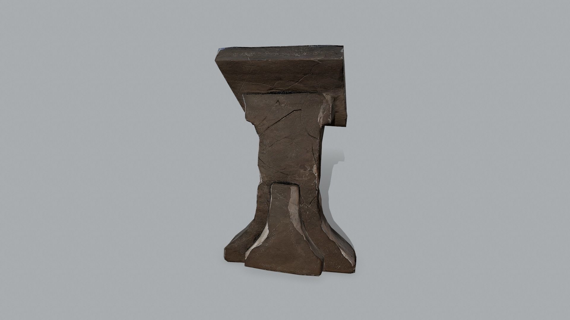 lectern Low-poly 3D model_6