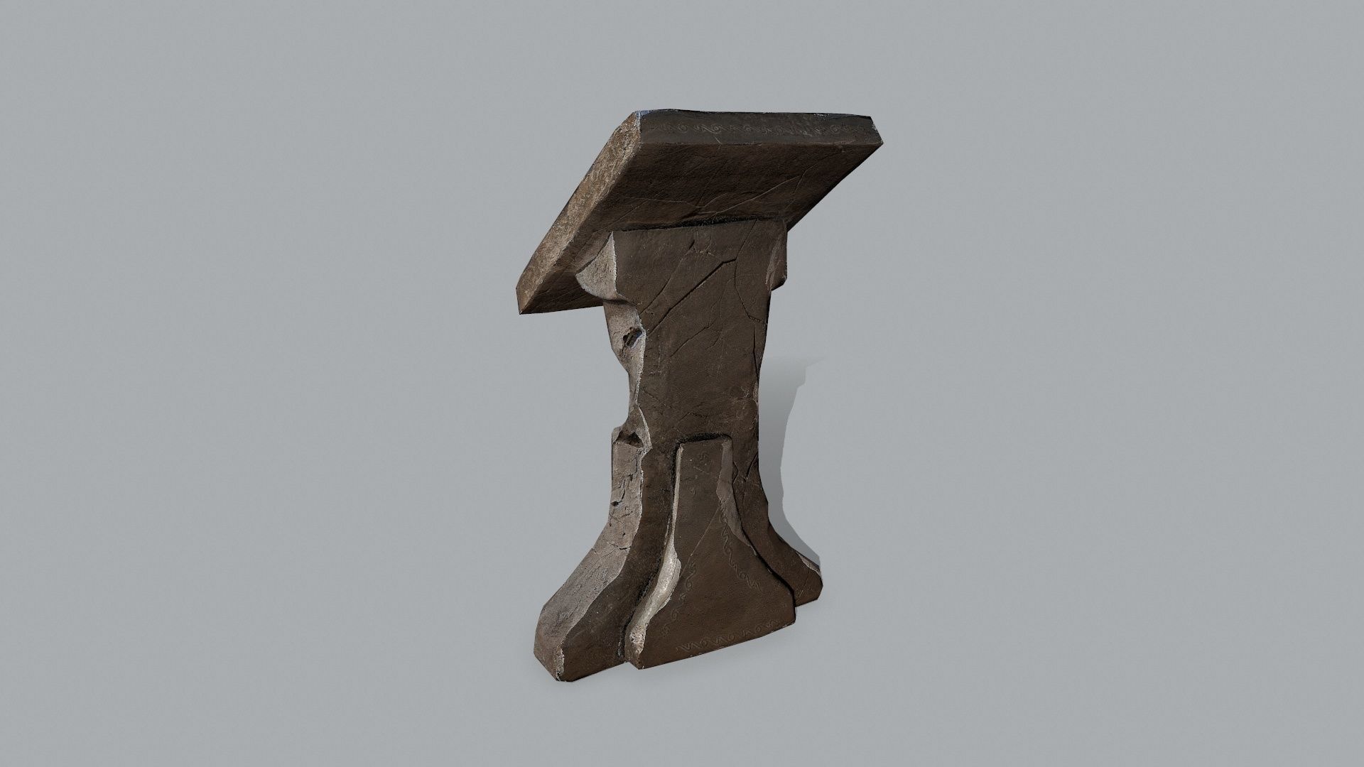 lectern Low-poly 3D model_5