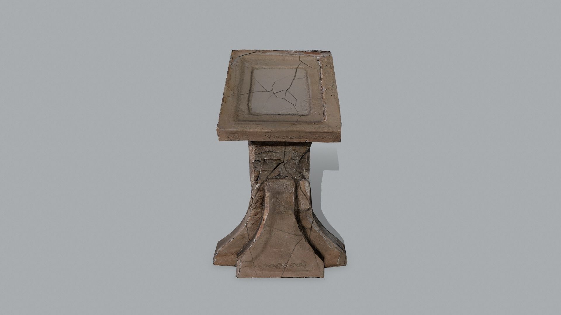 lectern Low-poly 3D model_10