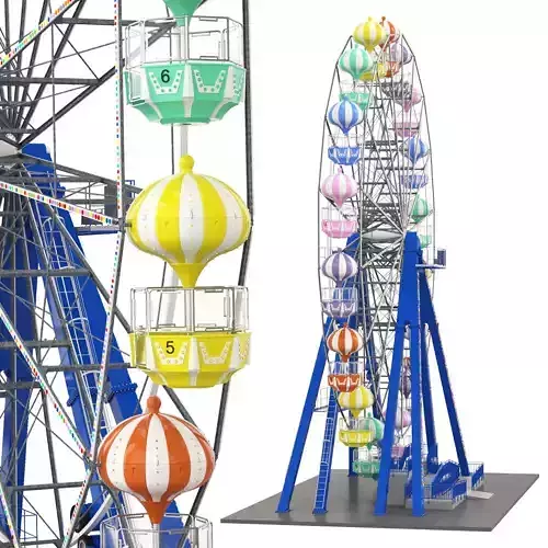 Ferris Wheel Kissimmee Old Town 3D model