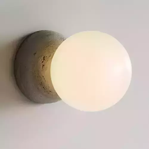 davidpompa Fiorito rock Origo white wall light scene Low-poly 3D model