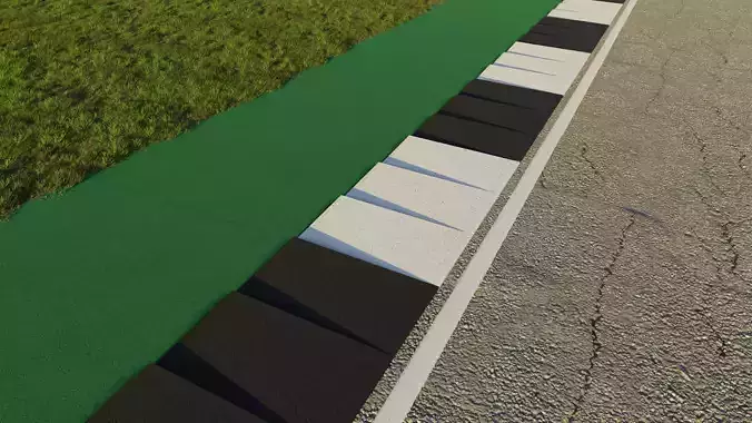 Track Kerb - Array and Curve Modifier - Silverstone Style