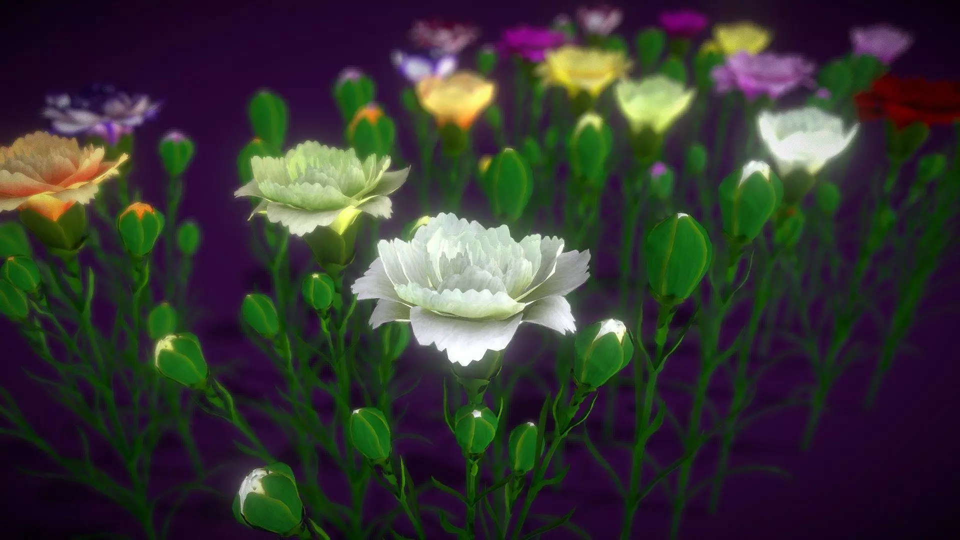 Flowers 3D model_0