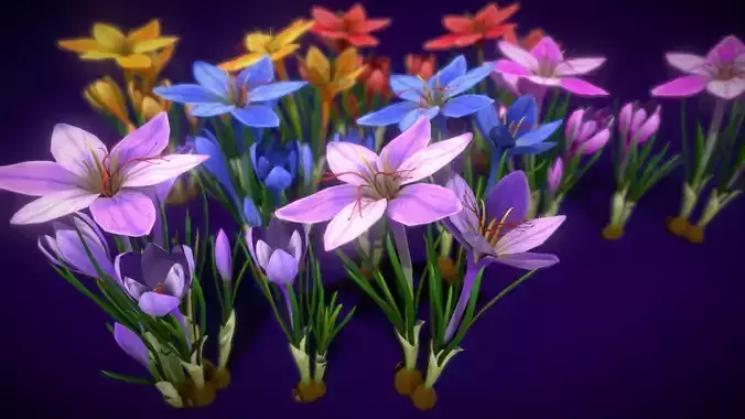 Flowers 3D model