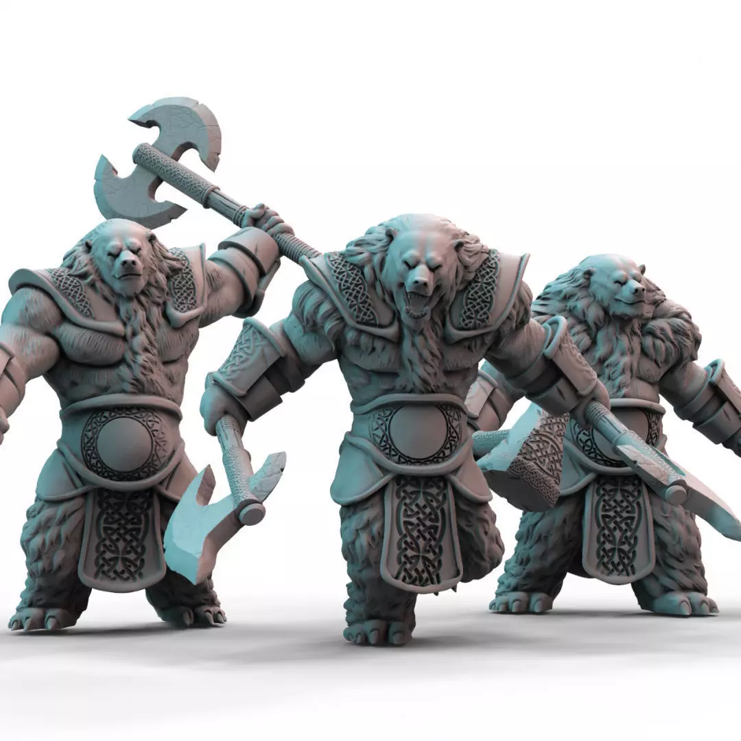 Polar Bear Warriors  3D print model_0