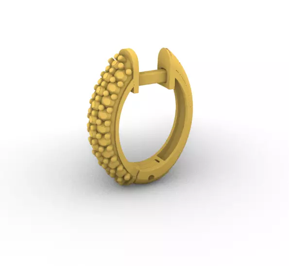 Half-round candongas   3D print model_0