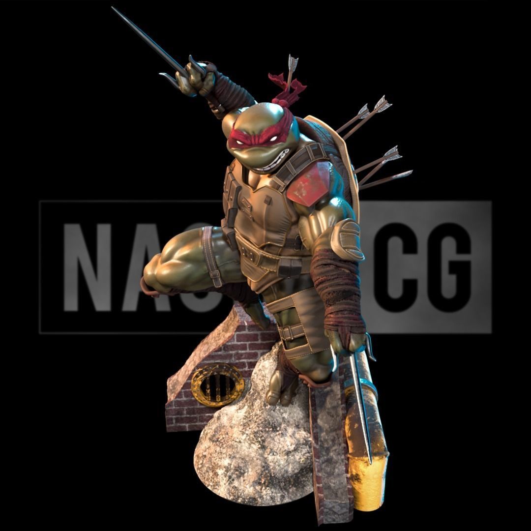 Fan Art - RAPHAEL from TMNT Last Ronin - Statue 3D print model_2