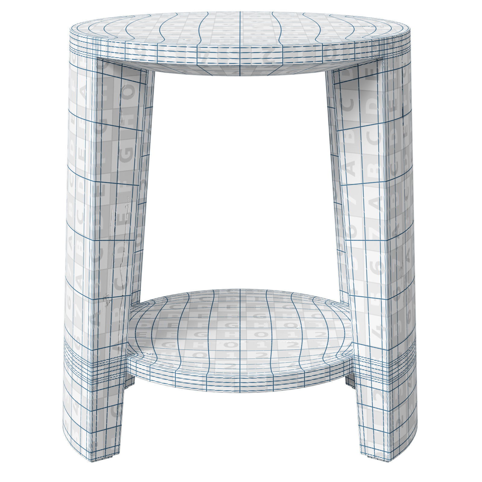Restoration Hardware side tables Wyeth 3D model_10