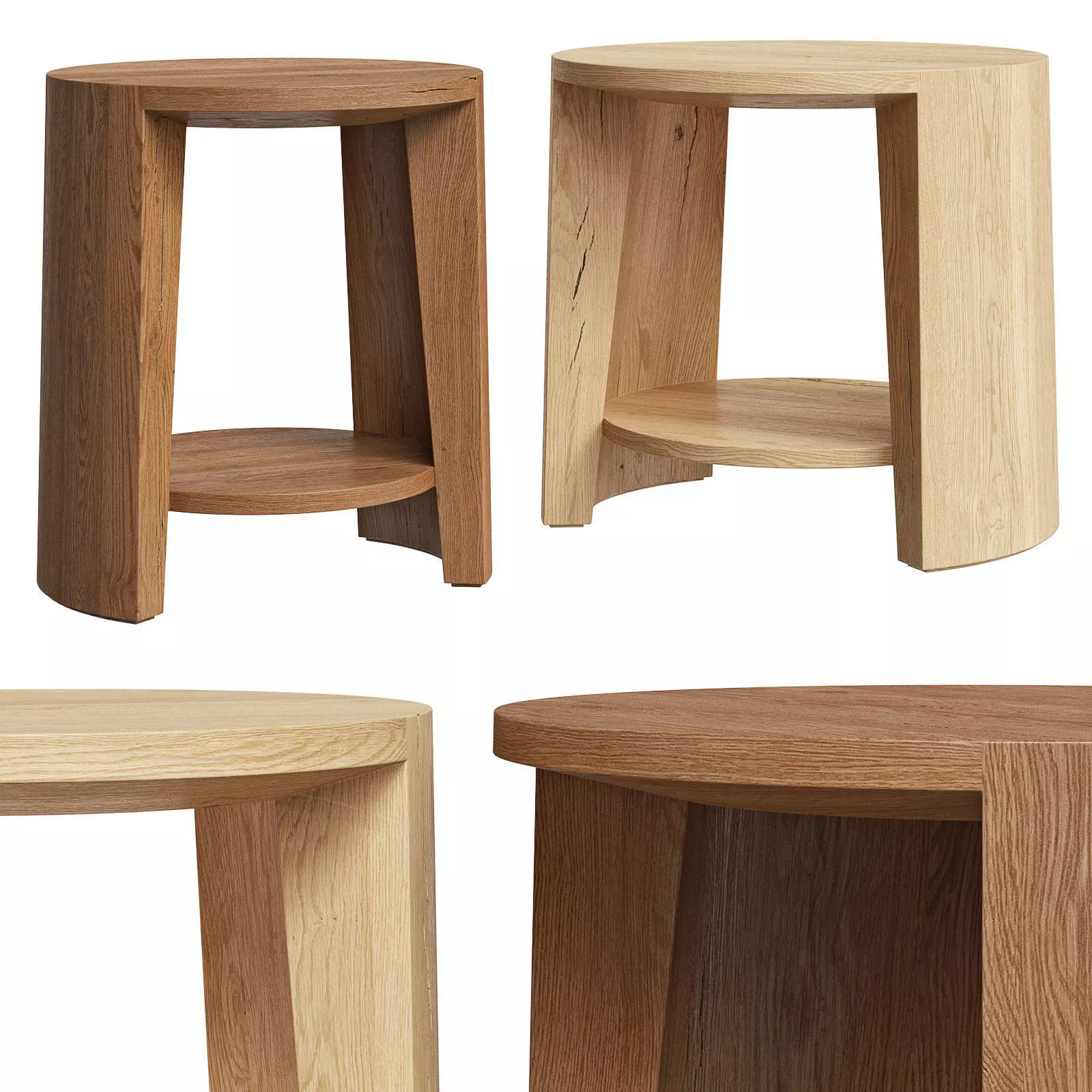 Restoration Hardware side tables Wyeth 3D model_0