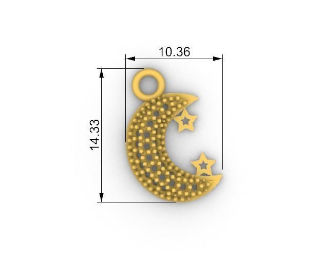 Moon Jewel   3D print model_4