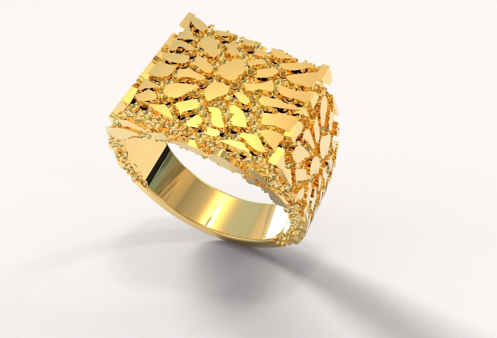nugget ring 3D model_1