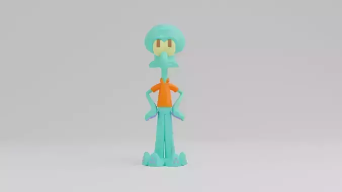 Squidward 3d print model