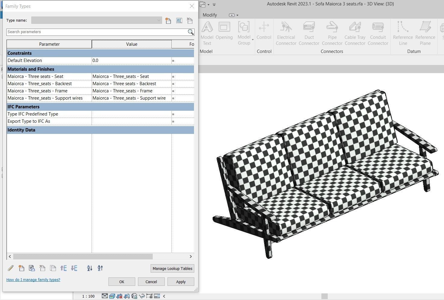 Sofa Maiorca 3 Seats by Butzke 3D model_4