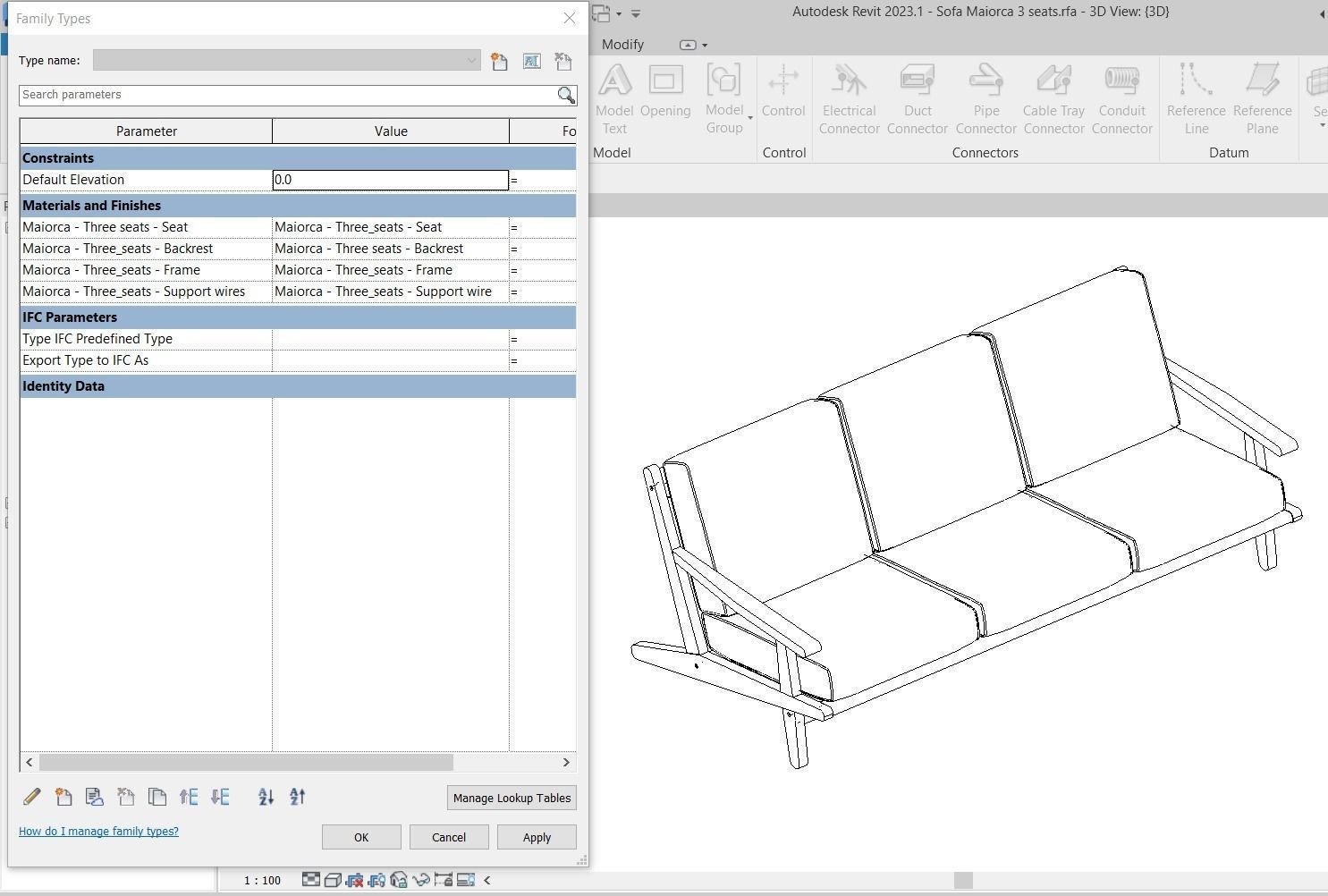 Sofa Maiorca 3 Seats by Butzke 3D model_5