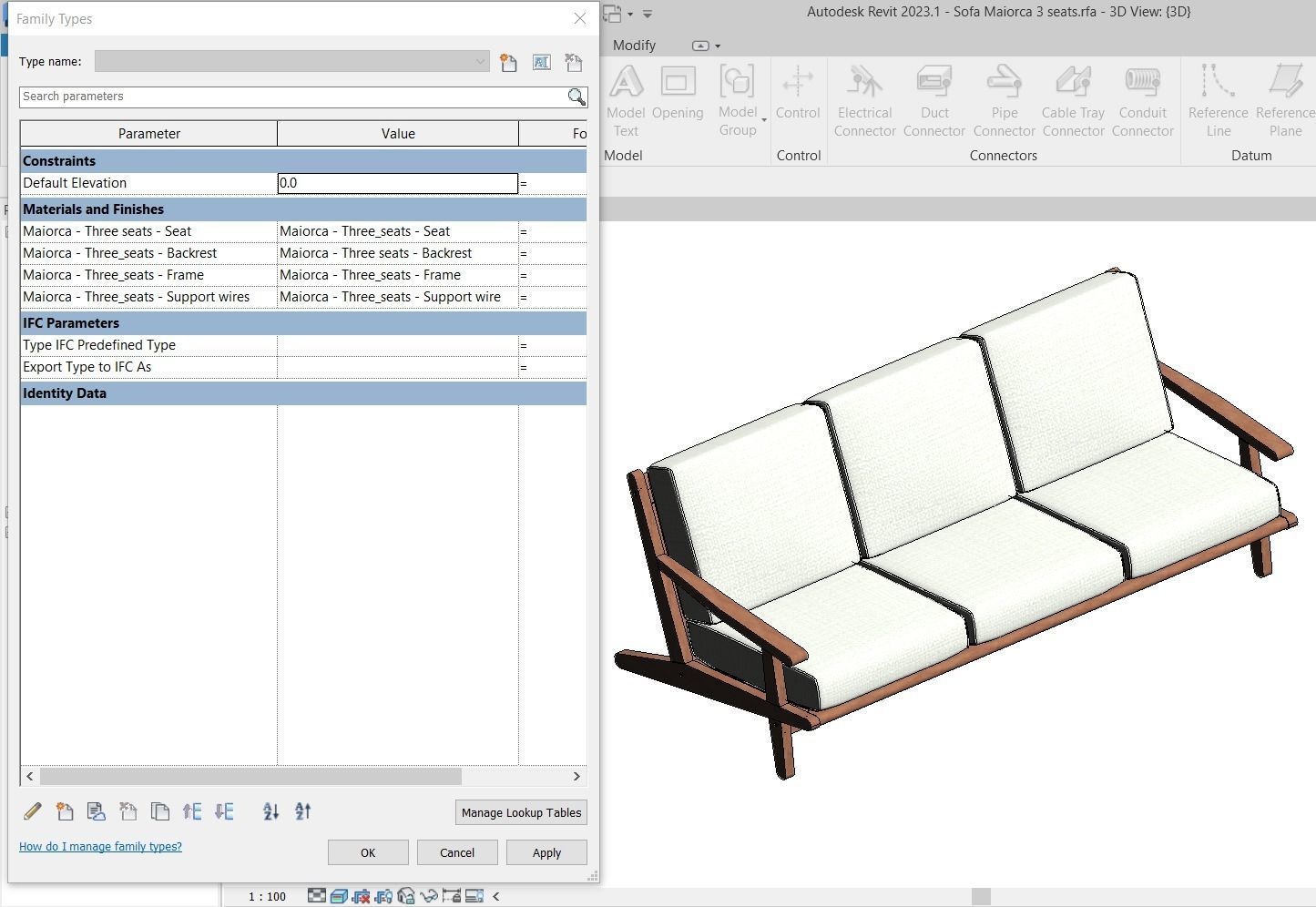 Sofa Maiorca 3 Seats by Butzke 3D model_6