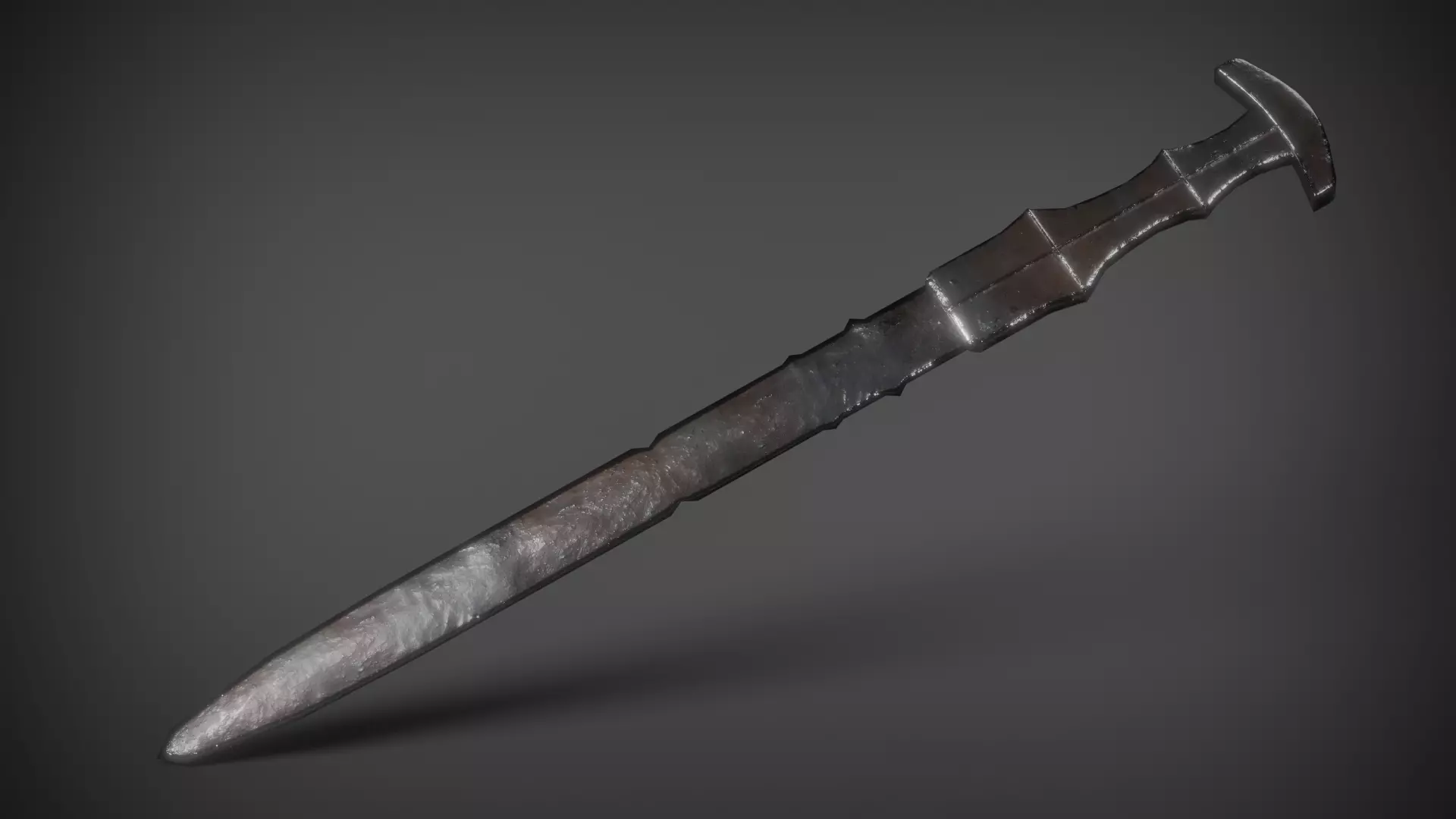 Kusanagi sword Low-poly 3D model_0