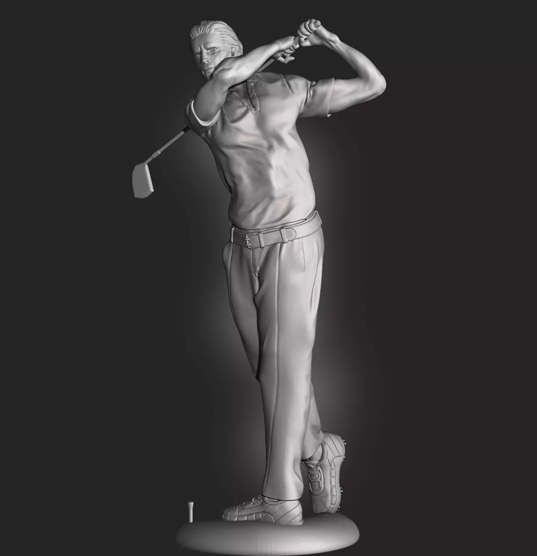 Golfer 3D print model