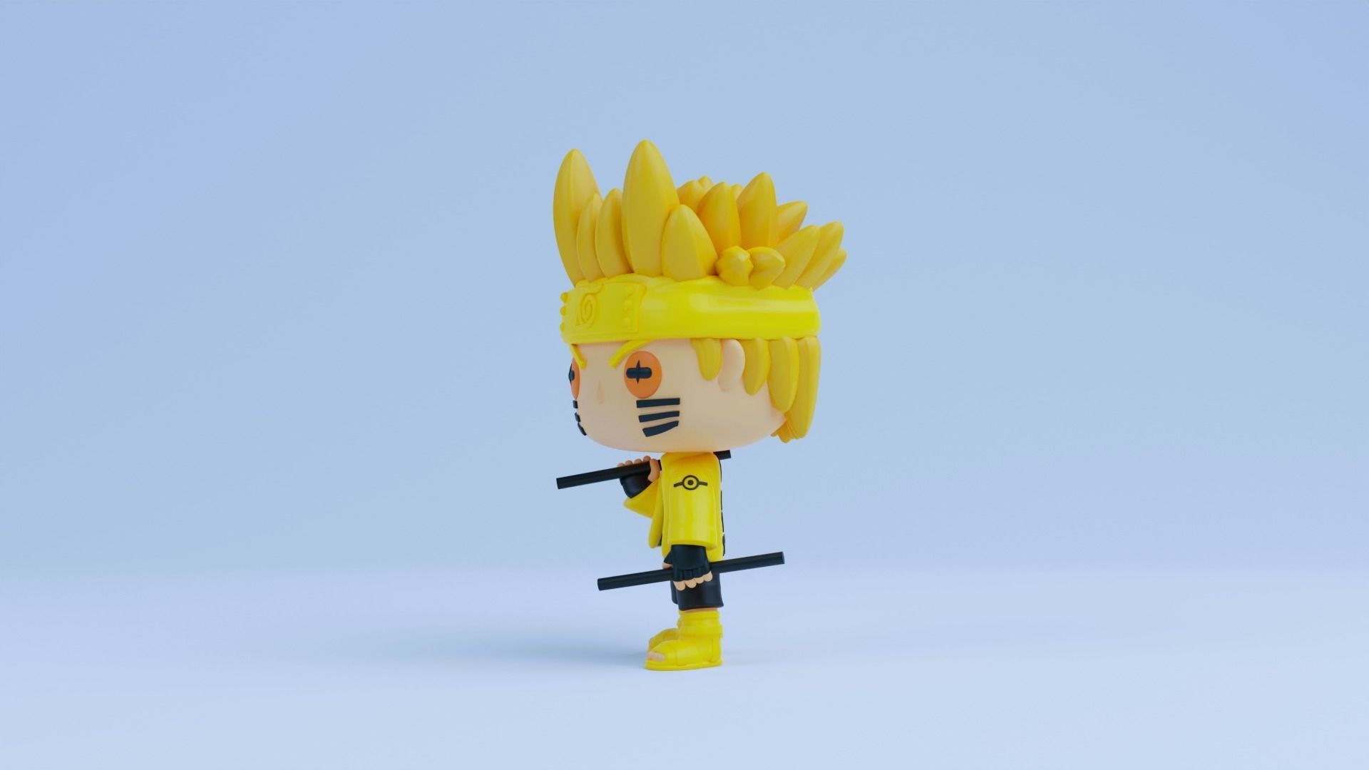 Naruto funko pop Six Paths Sage Mode 3D print model_1