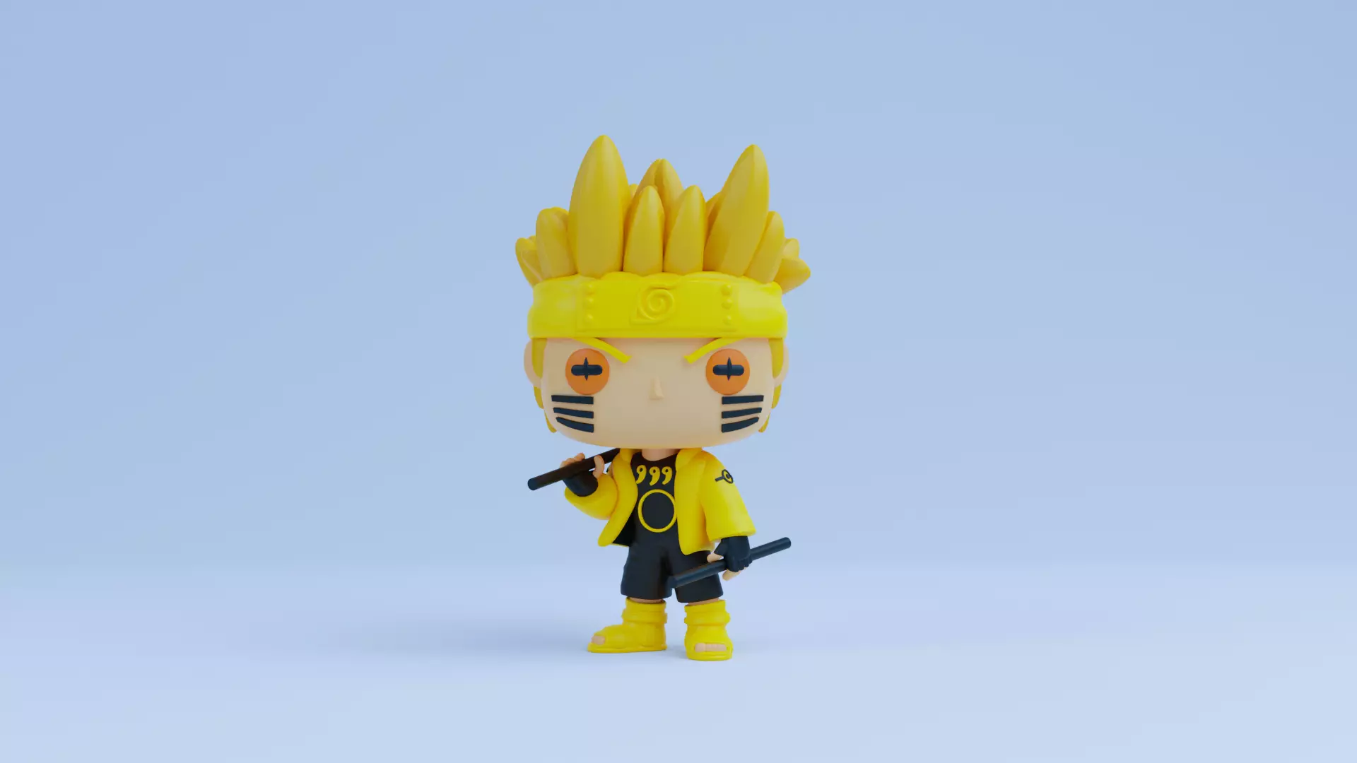 Naruto funko pop Six Paths Sage Mode 3D print model_0