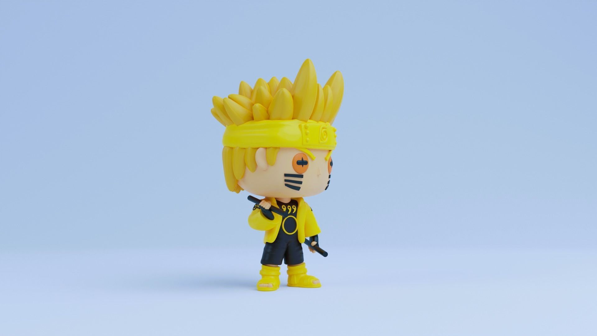 Naruto funko pop Six Paths Sage Mode 3D print model_5