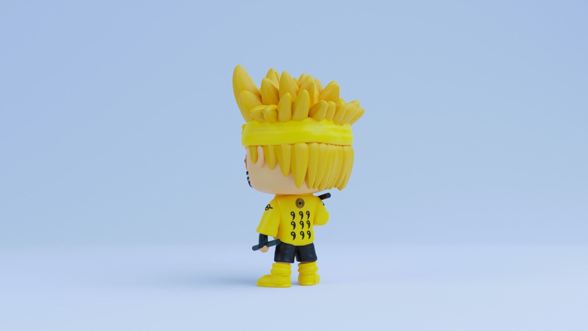 Naruto funko pop Six Paths Sage Mode 3D print model_10