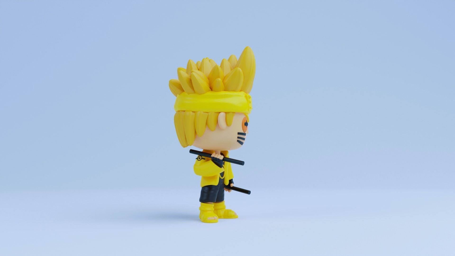 Naruto funko pop Six Paths Sage Mode 3D print model_6
