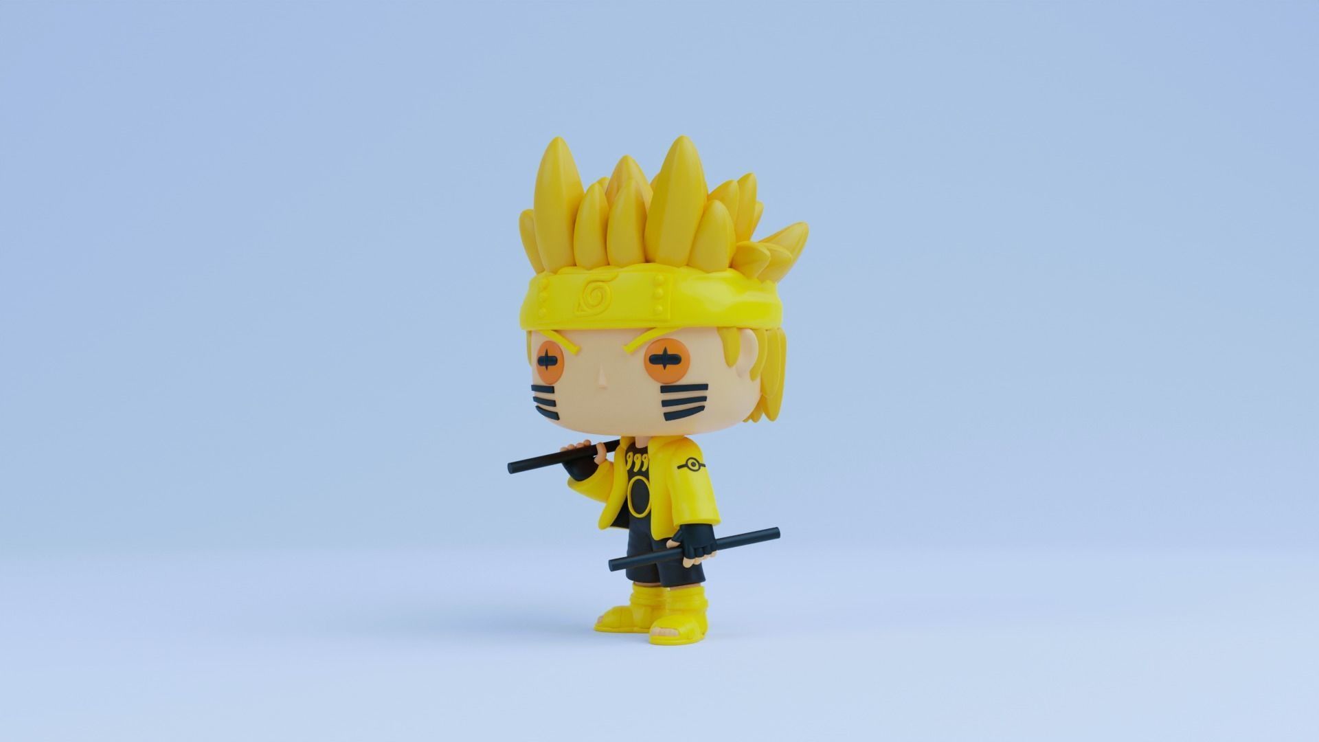Naruto funko pop Six Paths Sage Mode 3D print model_2