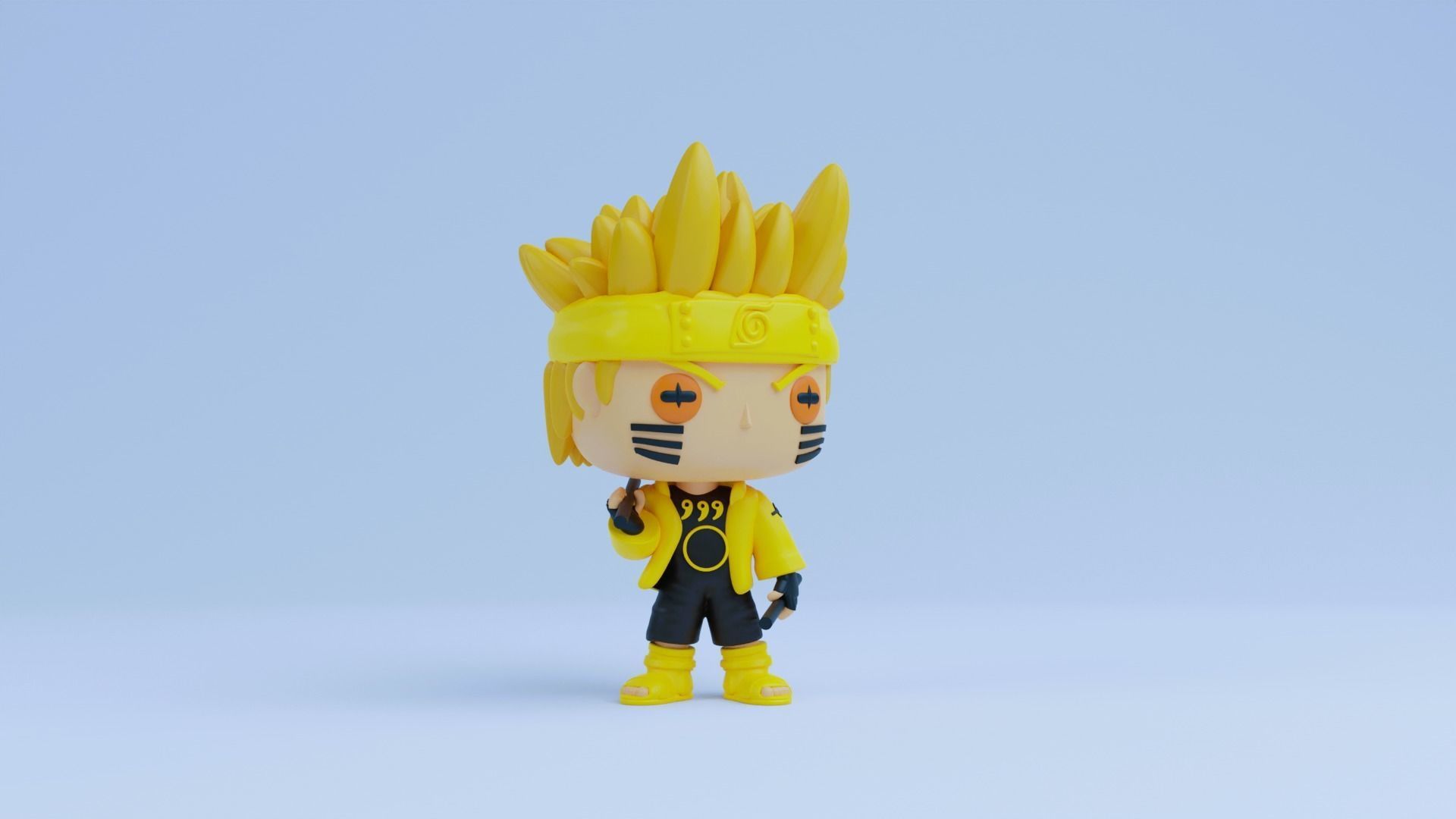 Naruto funko pop Six Paths Sage Mode 3D print model_4