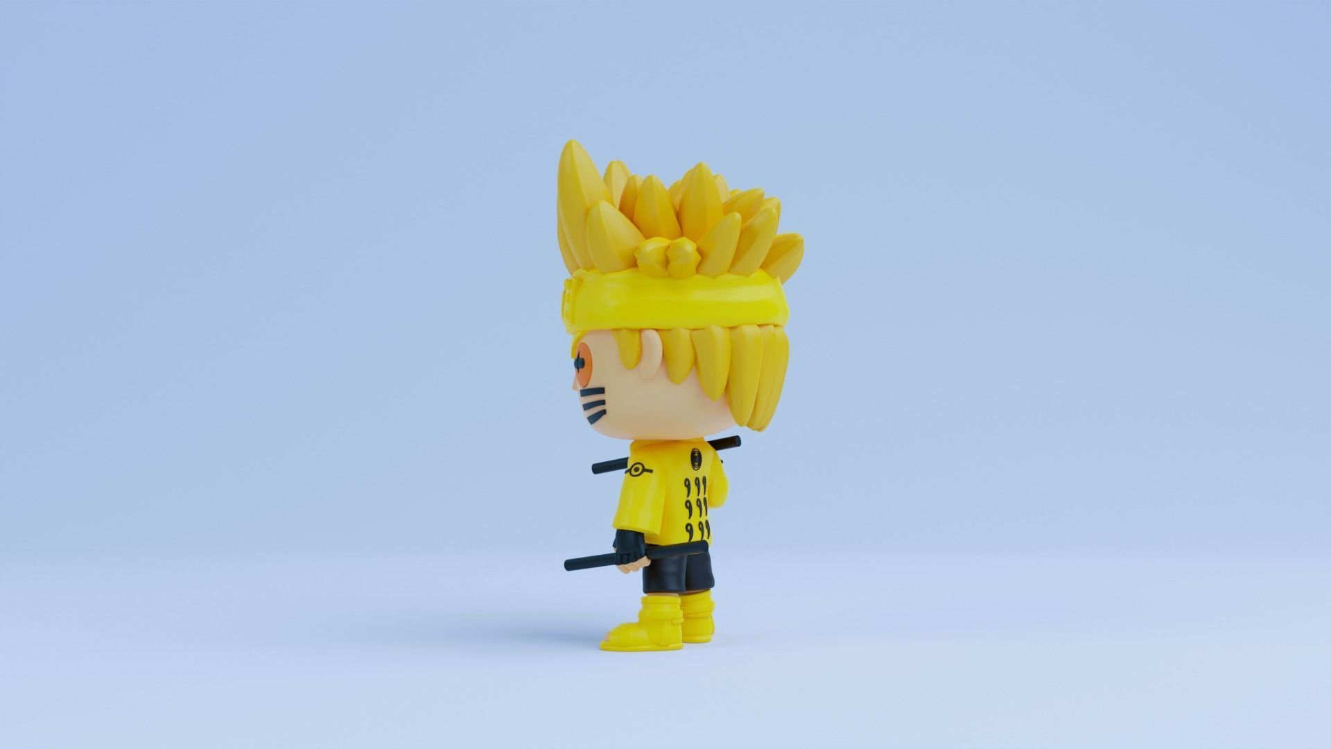 Naruto funko pop Six Paths Sage Mode 3D print model_11